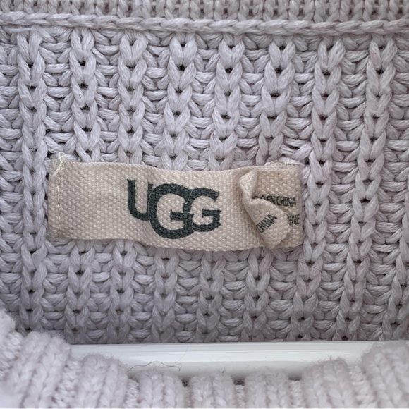 Ugg Raelynn Wool Blend Ribbed Turtleneck Poncho Sweater Women’s Size Medium - Picture 9 of 9